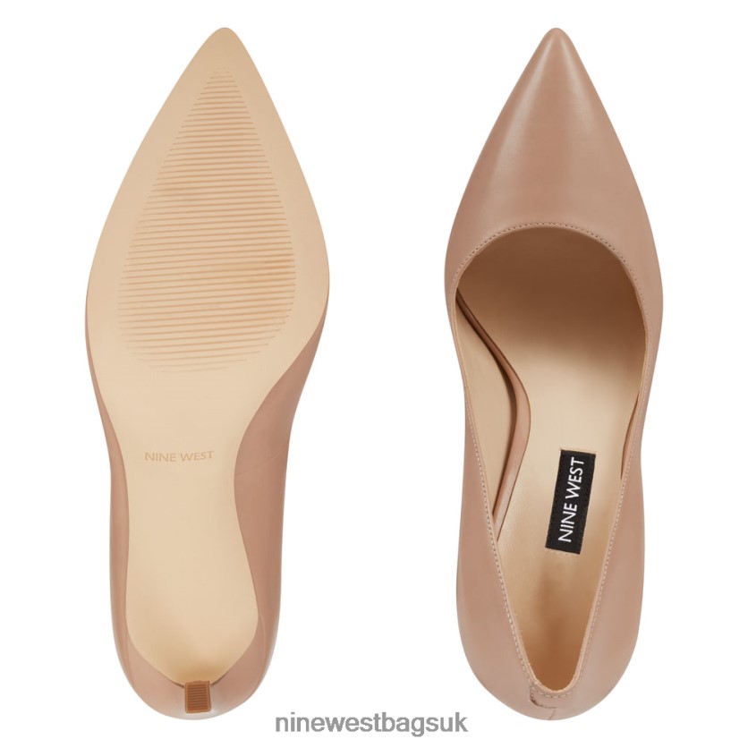 Nine West Tatiana Pointy Toe Pumps RFX40B1484 - Nine West Bags UK Barely Nude Leather