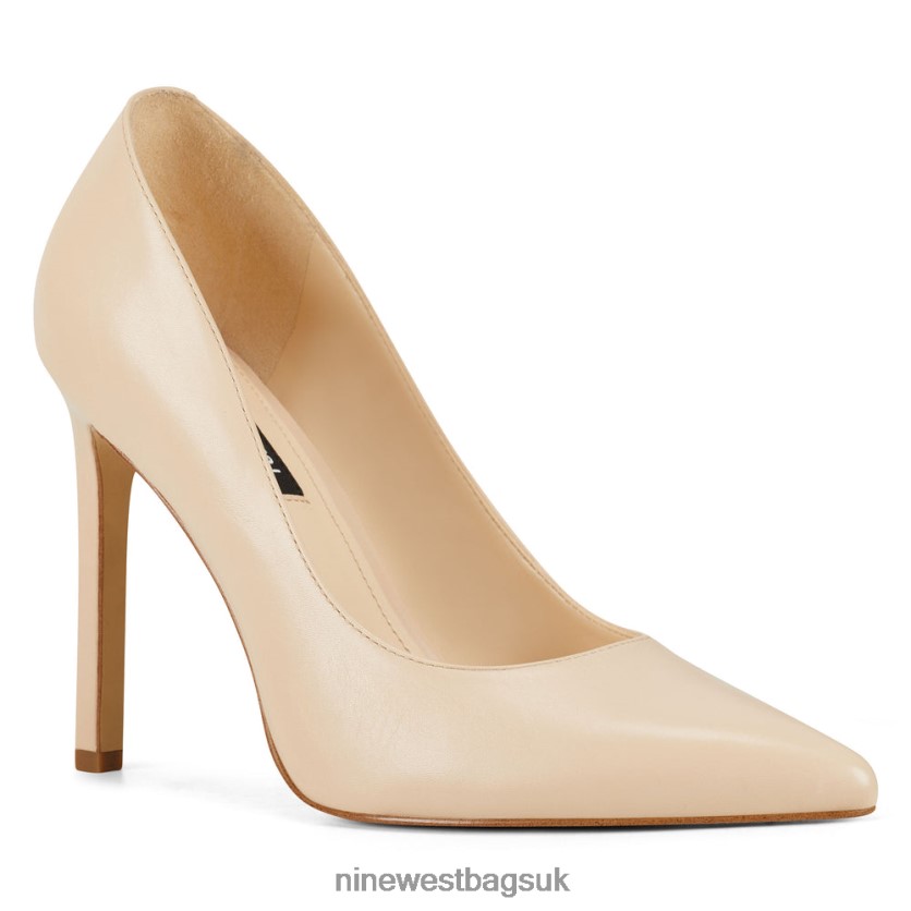 Nine West Tatiana Pointy Toe Pumps RFX40B1486 - Nine West Sandals UK Ivory Leather