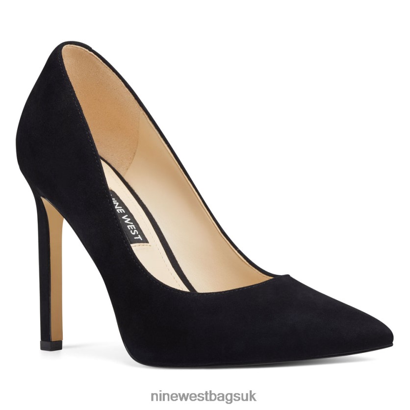 Nine West Tatiana Pointy Toe Pumps RFX40B1488 - Nine West Bags UK Black Suede