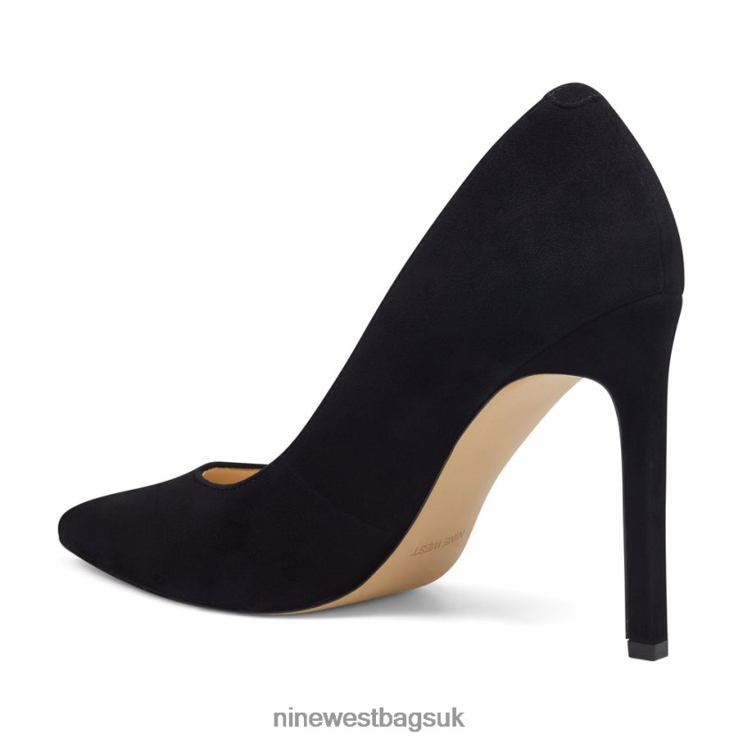 Nine West Tatiana Pointy Toe Pumps RFX40B1488 - Nine West Bags UK Black Suede