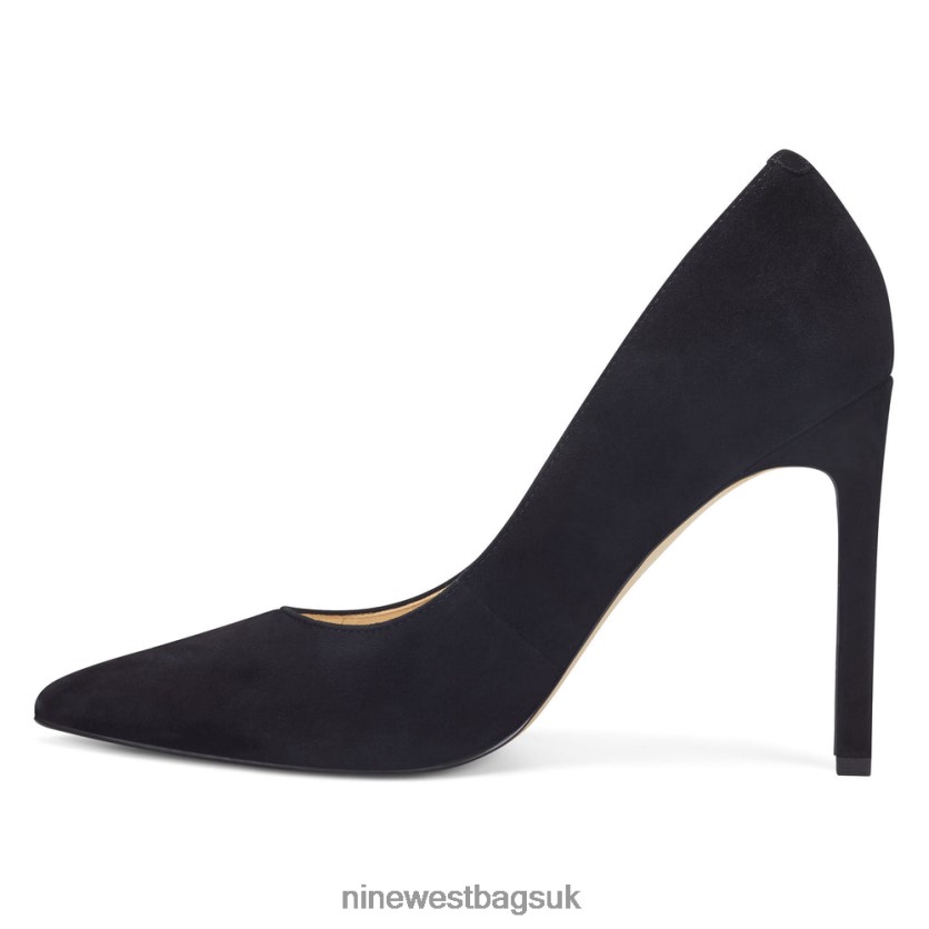 Nine West Tatiana Pointy Toe Pumps RFX40B1488 - Nine West Bags UK Black Suede
