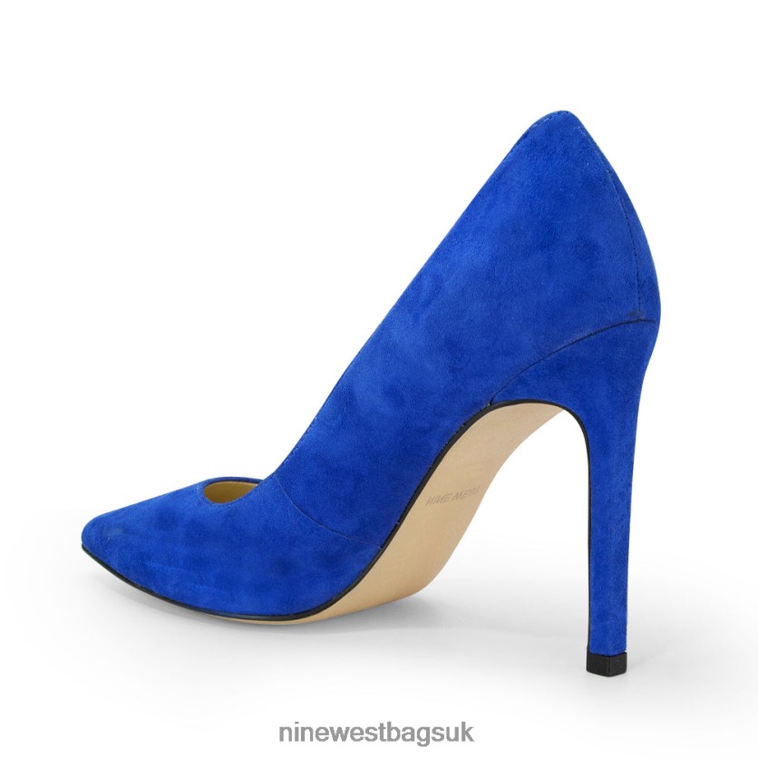 Nine West Tatiana Pointy Toe Pumps RFX40B1507 - Nine West UK Sale Blue Suede
