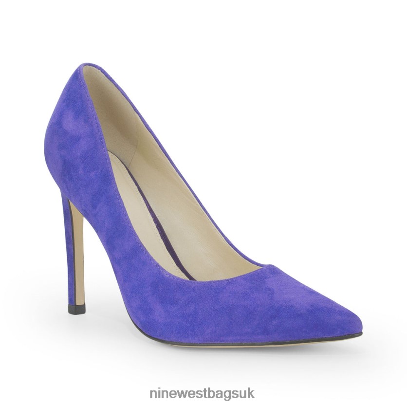 Nine West Tatiana Pointy Toe Pumps RFX40B1508 - Nine West Bags UK Medium Purple Suede