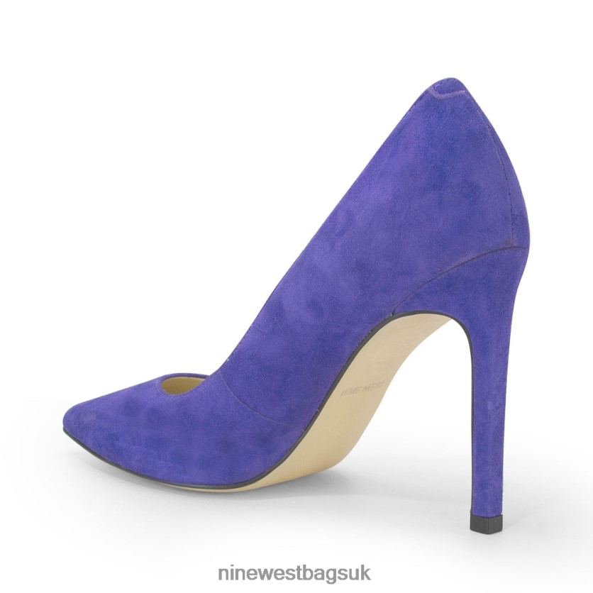 Nine West Tatiana Pointy Toe Pumps RFX40B1508 - Nine West Bags UK Medium Purple Suede