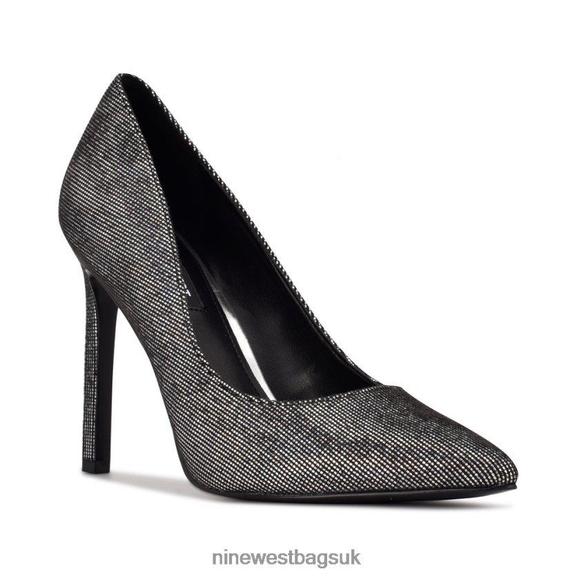 Nine West Tatiana Pointy Toe Pumps RFX40B1526 - Nine West Sandals UK Silver/Black Holographic