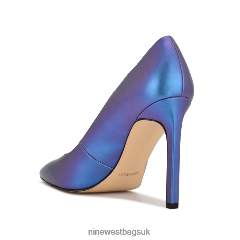 Nine West Tatiana Pointy Toe Pumps RFX40B1527 - Nine West UK Sale Purple Pearlized Metallic