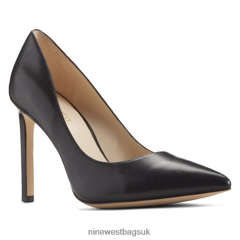 Nine West Tatiana Pointy Toe Pumps RFX40B2363 - Nine West UK Sale Black Leather