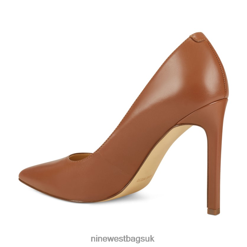 Nine West Tatiana Pointy Toe Pumps RFX40B2407 - Nine West UK Sale Light Brown Leather