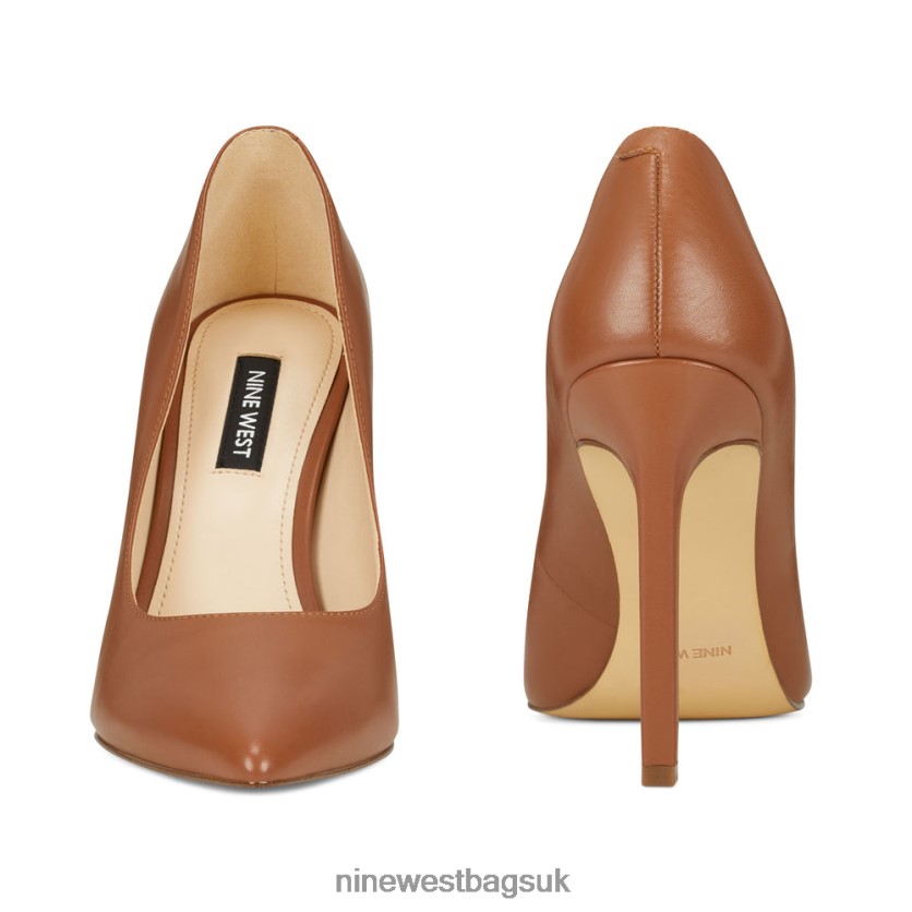 Nine West Tatiana Pointy Toe Pumps RFX40B2407 - Nine West UK Sale Light Brown Leather