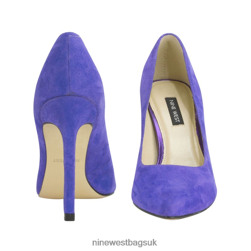Nine West Tatiana Pointy Toe Pumps RFX40B921 - Nine West UK Medium Purple Suede