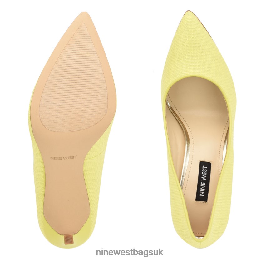 Nine West Tatiana Woven Pointy Toe Pumps RFX40B864 - Nine West Bags UK Lime