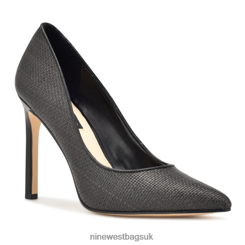 Nine West Tatiana Woven Pointy Toe Pumps RFX40B865 - Nine West UK Black