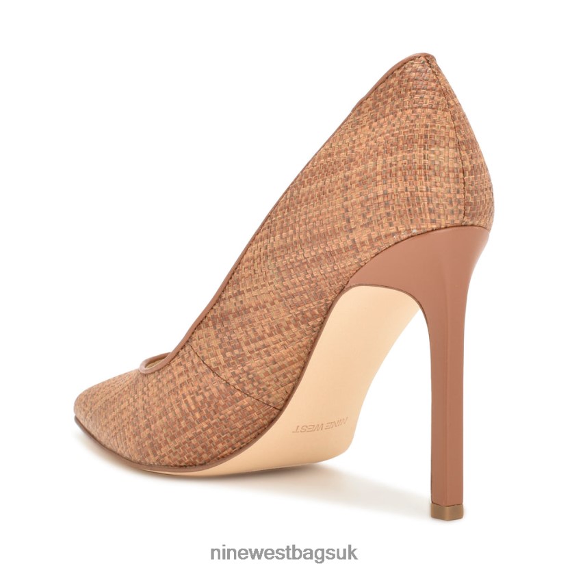 Nine West Tatiana Woven Pointy Toe Pumps RFX40B866 - Nine West Sandals UK Brown