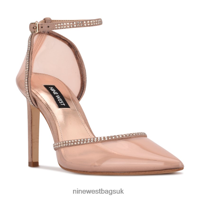 Nine West Tootsie Ankle Strap Pumps RFX40B1541 - Nine West UK Nude