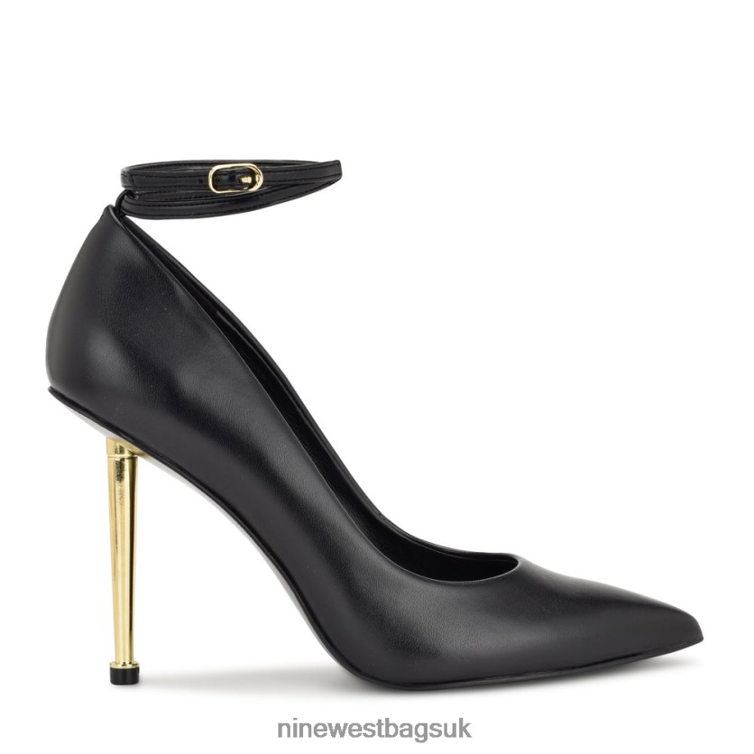 Nine West Trevs Ankle Wrap Pumps RFX40B1379 - Nine West UK Sale Black