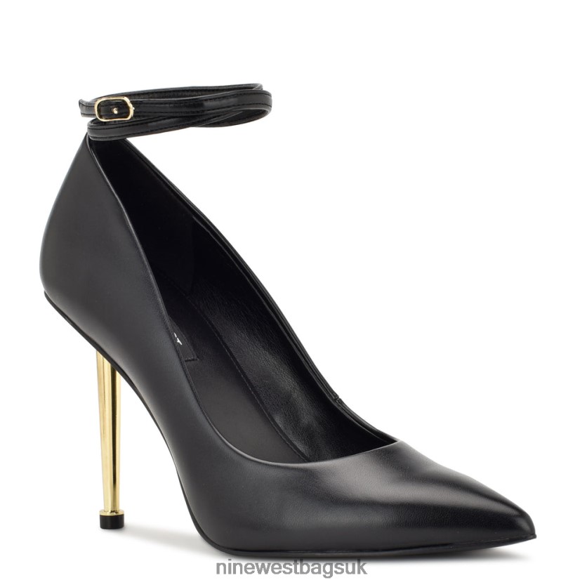 Nine West Trevs Ankle Wrap Pumps RFX40B1379 - Nine West UK Sale Black