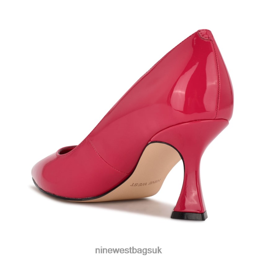Nine West Workin Pointy Toe Pumps RFX40B2171 - Nine West UK Sale Magenta Patent