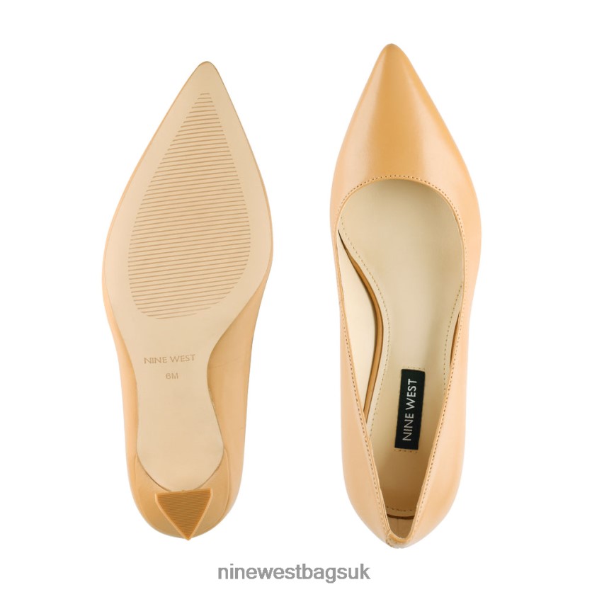 Nine West Workin Pointy Toe Pumps RFX40B2217 - Nine West UK Mocha Leather