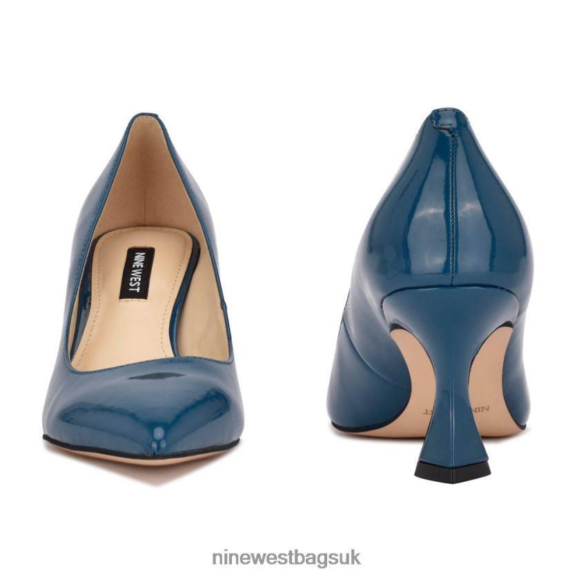 Nine West Workin Pointy Toe Pumps RFX40B954 - Nine West Sandals UK Teal Patent