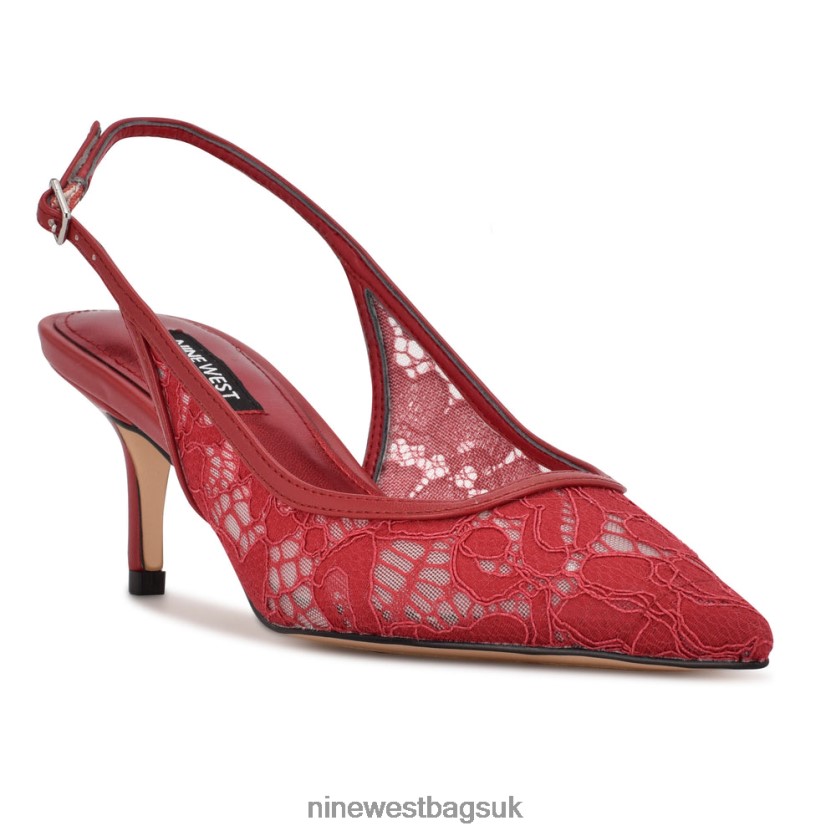 Nine West Arena Slingback Heels RFX40B1812 - Nine West Bags UK Red Lace