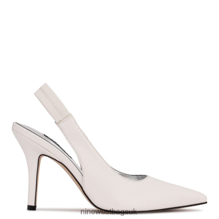Nine West Ciser Slingback Pumps RFX40B1114 - Nine West Sandals UK White