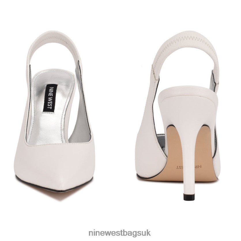 Nine West Ciser Slingback Pumps RFX40B1114 - Nine West Sandals UK White