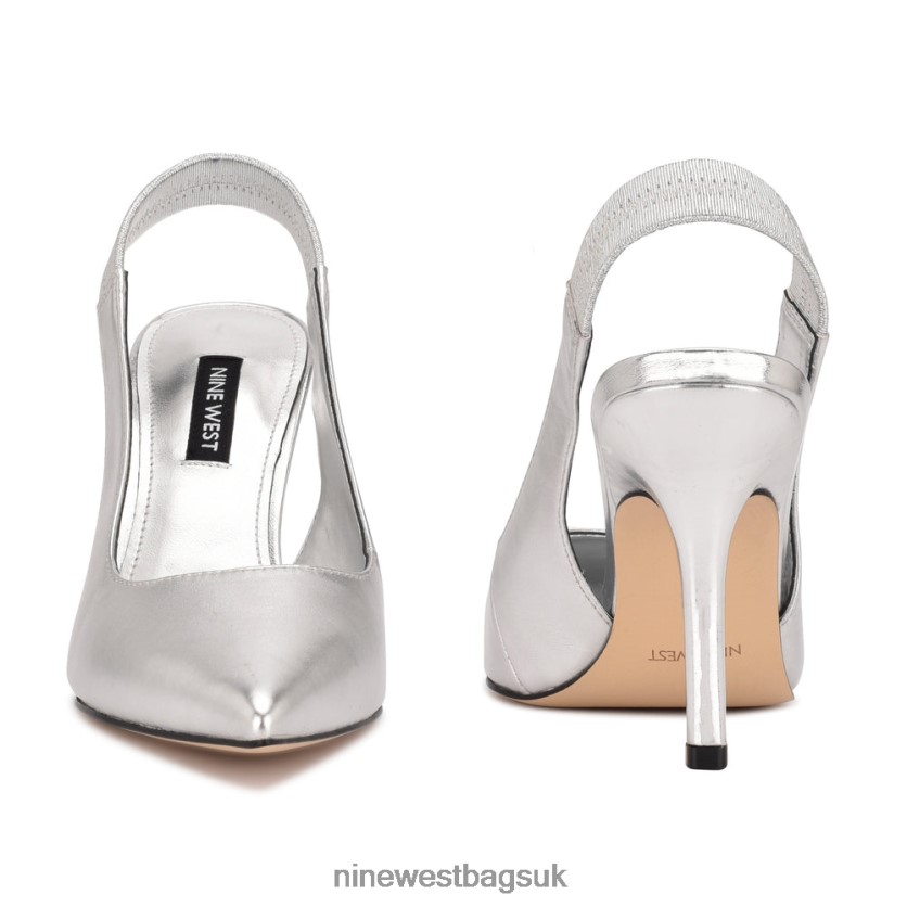 Nine West Ciser Slingback Pumps RFX40B1115 - Nine West UK Sale Silver