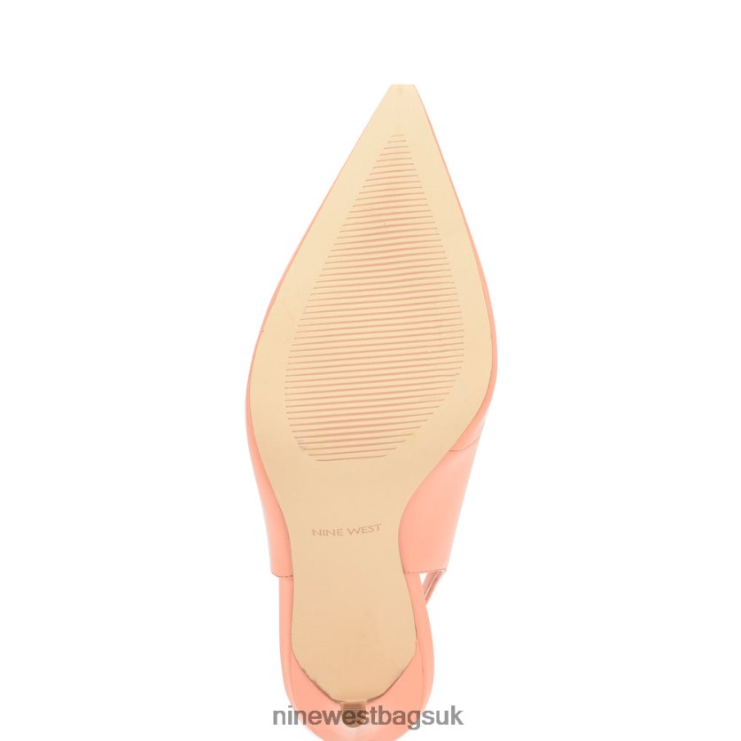 Nine West Feather Pointy Toe Slingback Pumps RFX40B1084 - Nine West Bags UK Creamsicle Patent