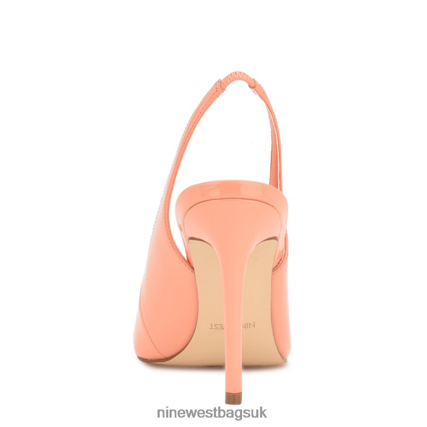 Nine West Feather Pointy Toe Slingback Pumps RFX40B1596 - Nine West Bags UK Creamsicle Patent