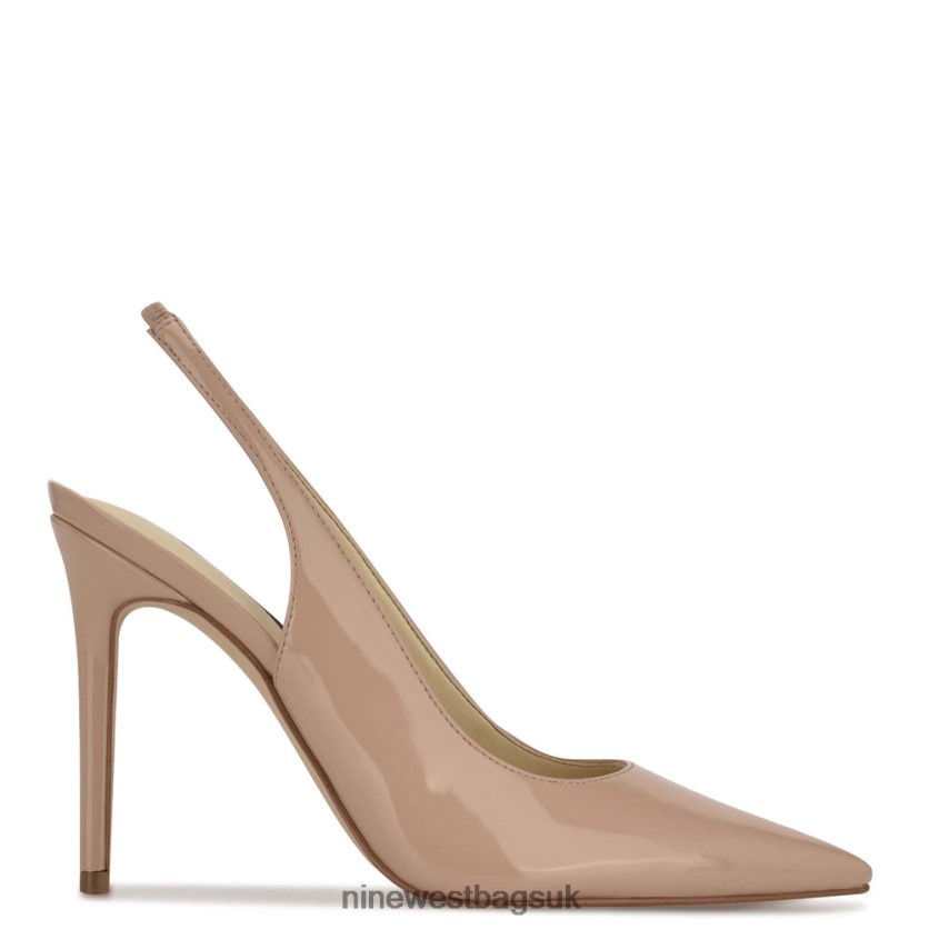 Nine West Feather Pointy Toe Slingback Pumps RFX40B1612 - Nine West Bags UK Natural Patent