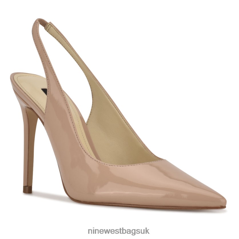 Nine West Feather Pointy Toe Slingback Pumps RFX40B1612 - Nine West Bags UK Natural Patent