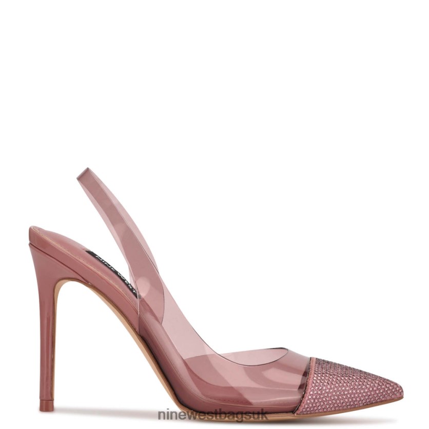 Nine West Francin Slingback Pumps RFX40B1108 - Nine West Bags UK Pink/Clear
