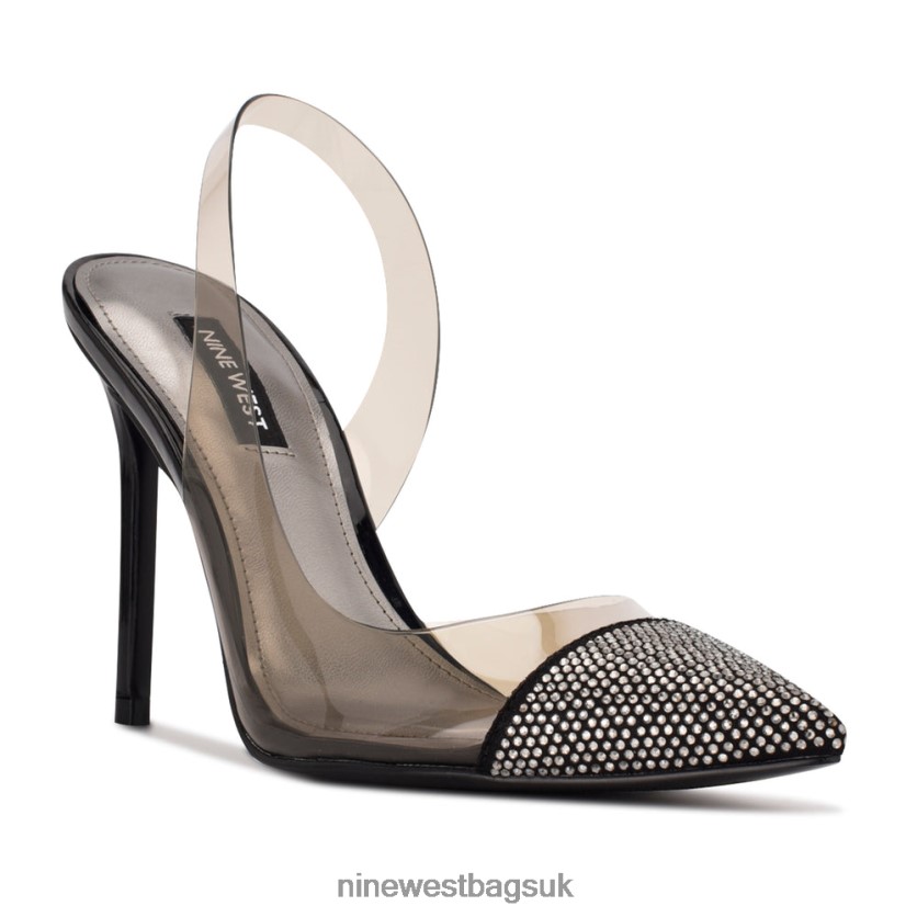 Nine West Francin Slingback Pumps RFX40B1109 - Nine West UK Black/Smoke