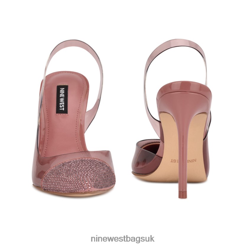 Nine West Francin Slingback Pumps RFX40B1879 - Nine West UK Sale Pink/Clear