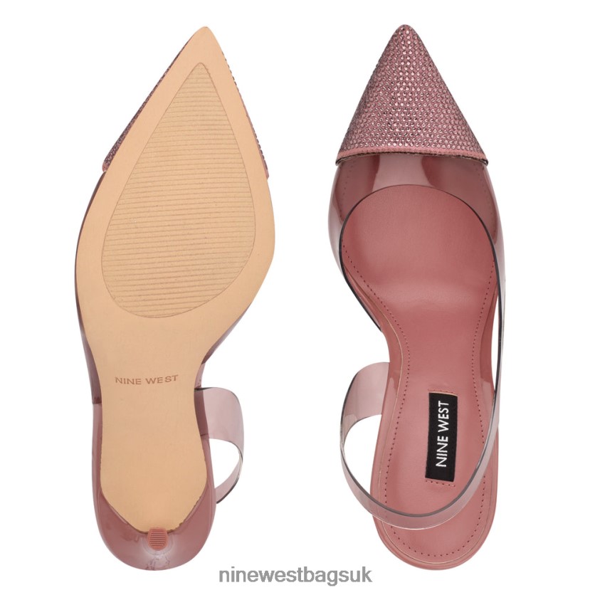 Nine West Francin Slingback Pumps RFX40B1879 - Nine West UK Sale Pink/Clear