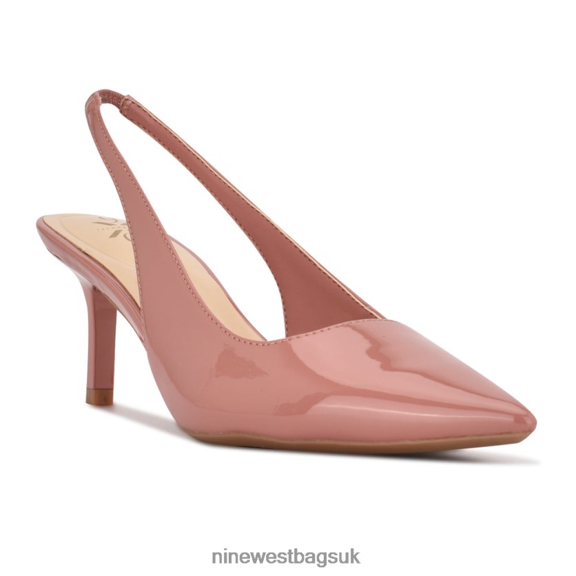 Nine West Kately 9x9 Slingback Pumps RFX40B1107 - Nine West UK Sale Pink Metallic