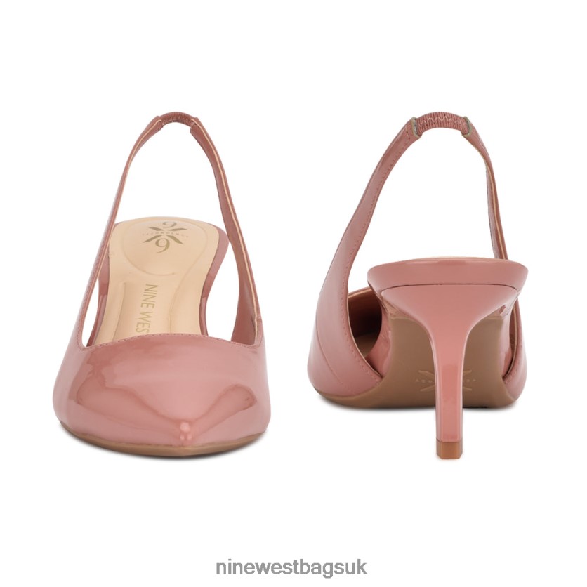 Nine West Kately 9x9 Slingback Pumps RFX40B1107 - Nine West UK Sale Pink Metallic