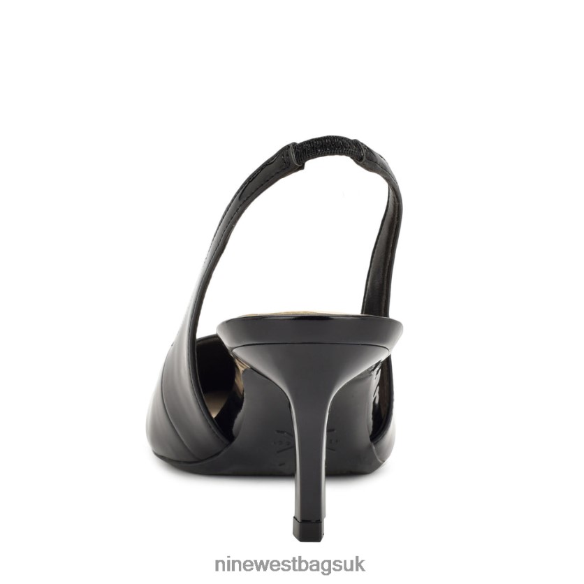 Nine West Kately 9x9 Slingback Pumps RFX40B2079 - Nine West UK Sale Jet Black