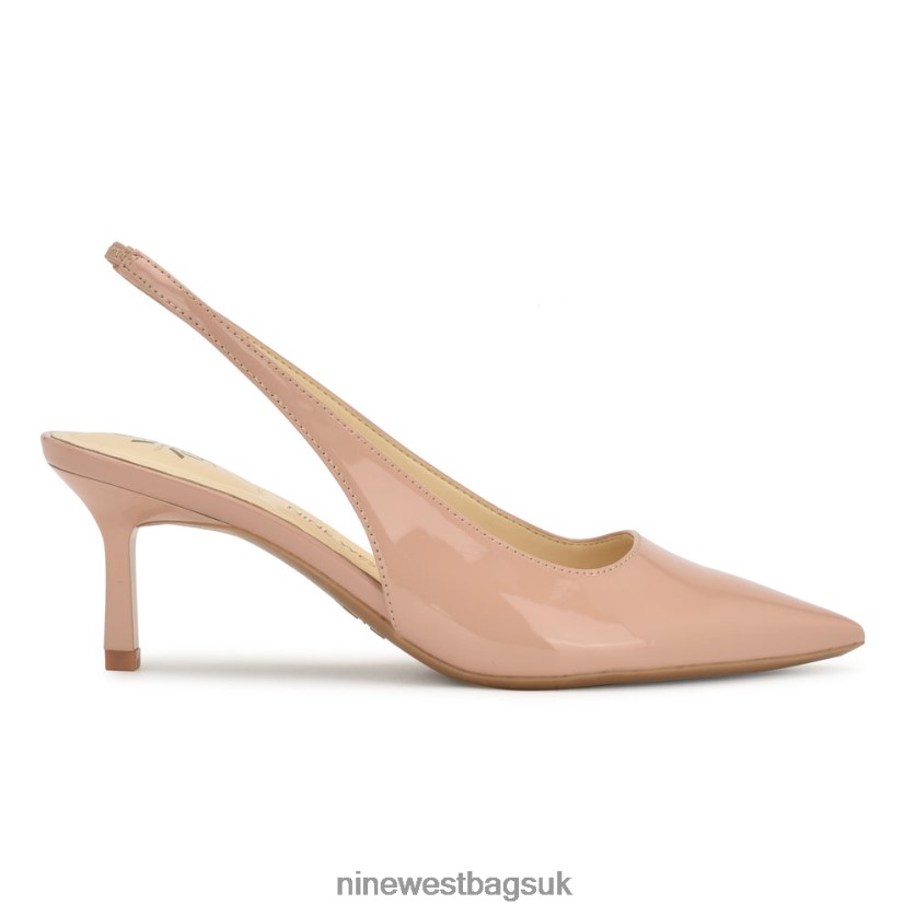 Nine West Kately 9x9 Slingback Pumps RFX40B2080 - Nine West Bags UK Barely Nude Patent