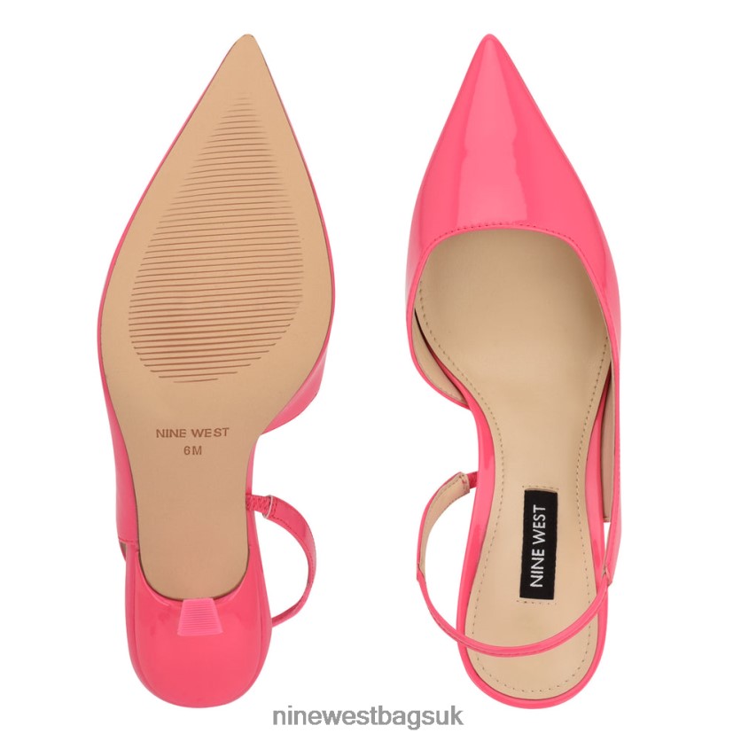 Nine West Mollie Pointy Toe Heeled Slingbacks RFX40B1944 - Nine West Bags UK Miami Pink