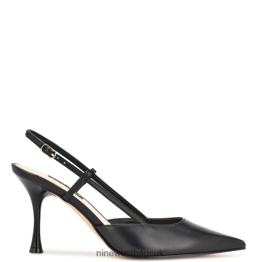 Nine West Peni Slingback Pumps RFX40B2105 - Nine West UK Black Leather