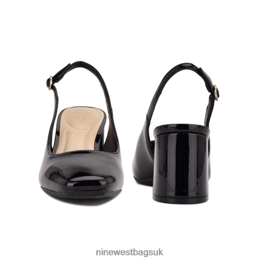 Nine West Vila 9x9 Slingback Pumps RFX40B2153 - Nine West UK Black Patent