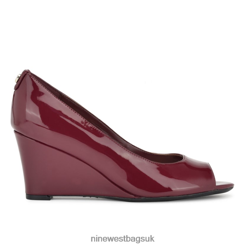 Nine West Cape 9x9 Dress Wedges RFX40B2084 - Nine West Bags UK Plum Patent