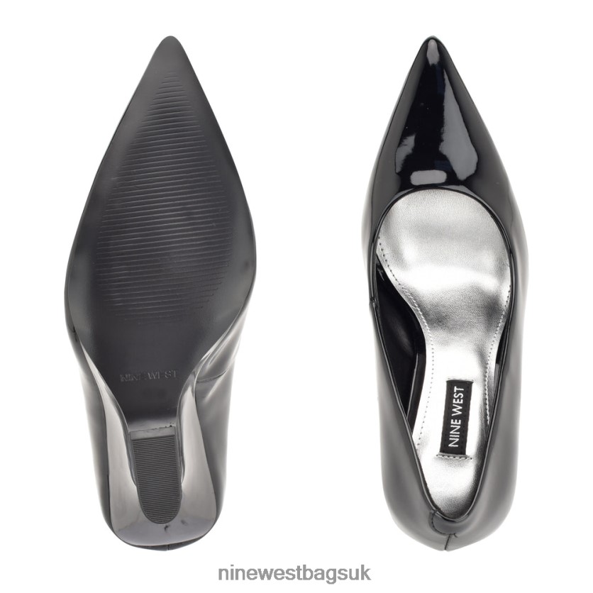 Nine West Eaava Pointy Toe Wedges RFX40B1137 - Nine West UK Black Patent