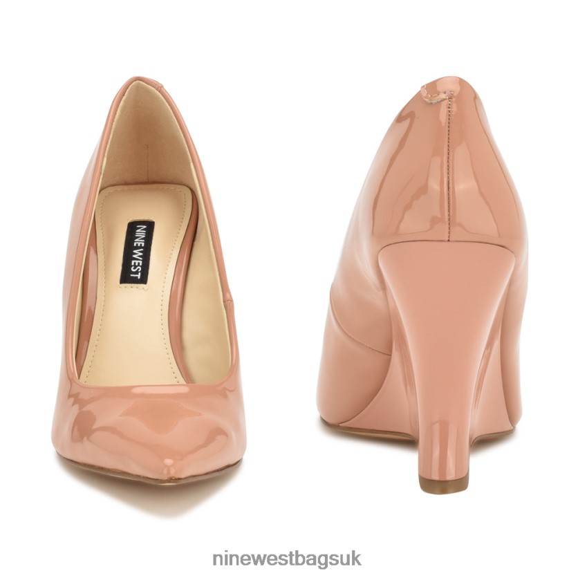 Nine West Eaava Pointy Toe Wedges RFX40B1138 - Nine West Sandals UK Light Natural Patent