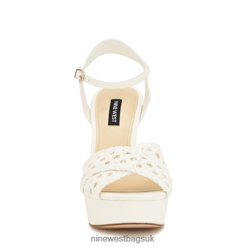 Nine West Grecia Platform Sandals RFX40B1707 - Nine West UK Sale White