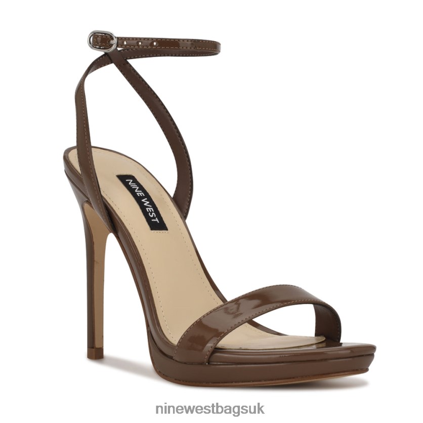 Nine West Loola Ankle Strap Sandals RFX40B2388 - Nine West Bags UK New Maple