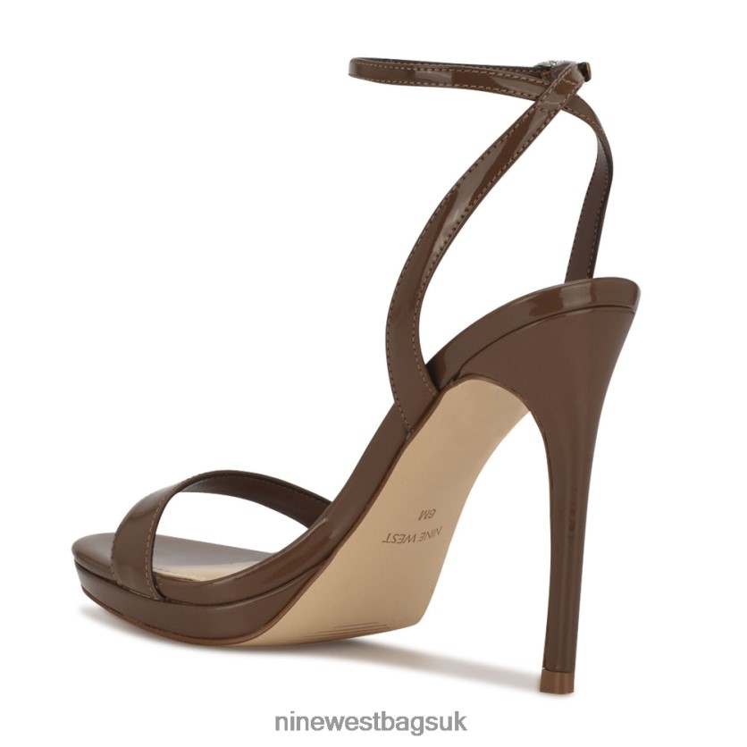 Nine West Loola Ankle Strap Sandals RFX40B2388 - Nine West Bags UK New Maple