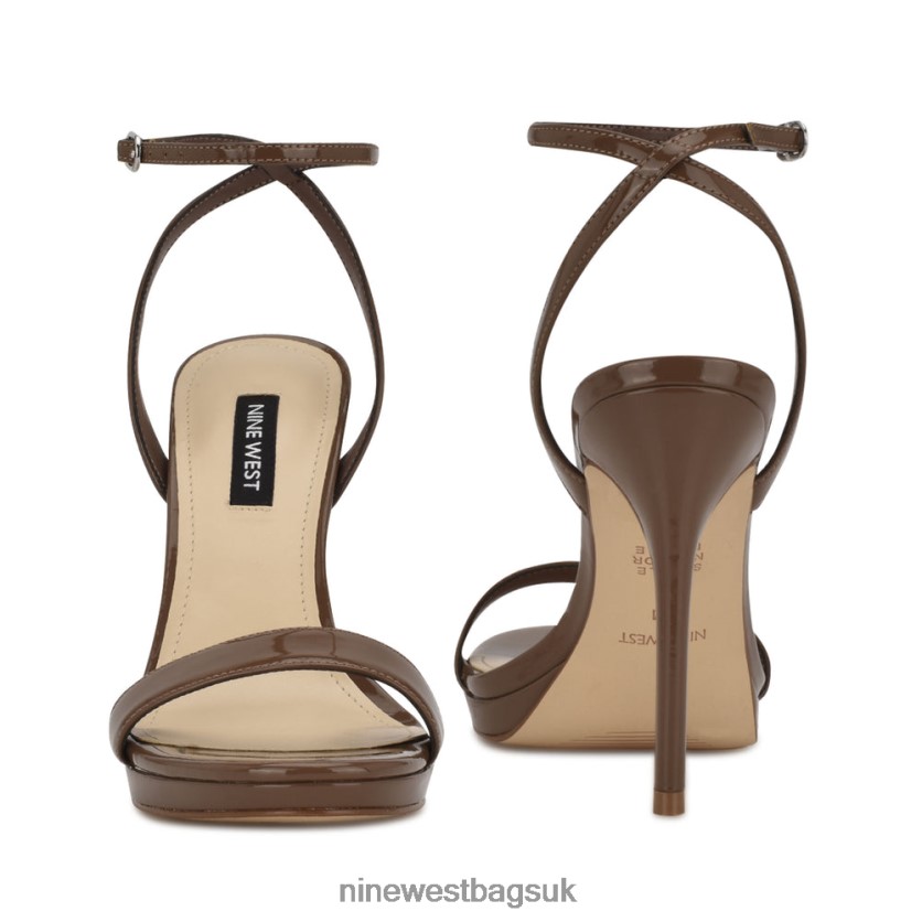 Nine West Loola Ankle Strap Sandals RFX40B2388 - Nine West Bags UK New Maple