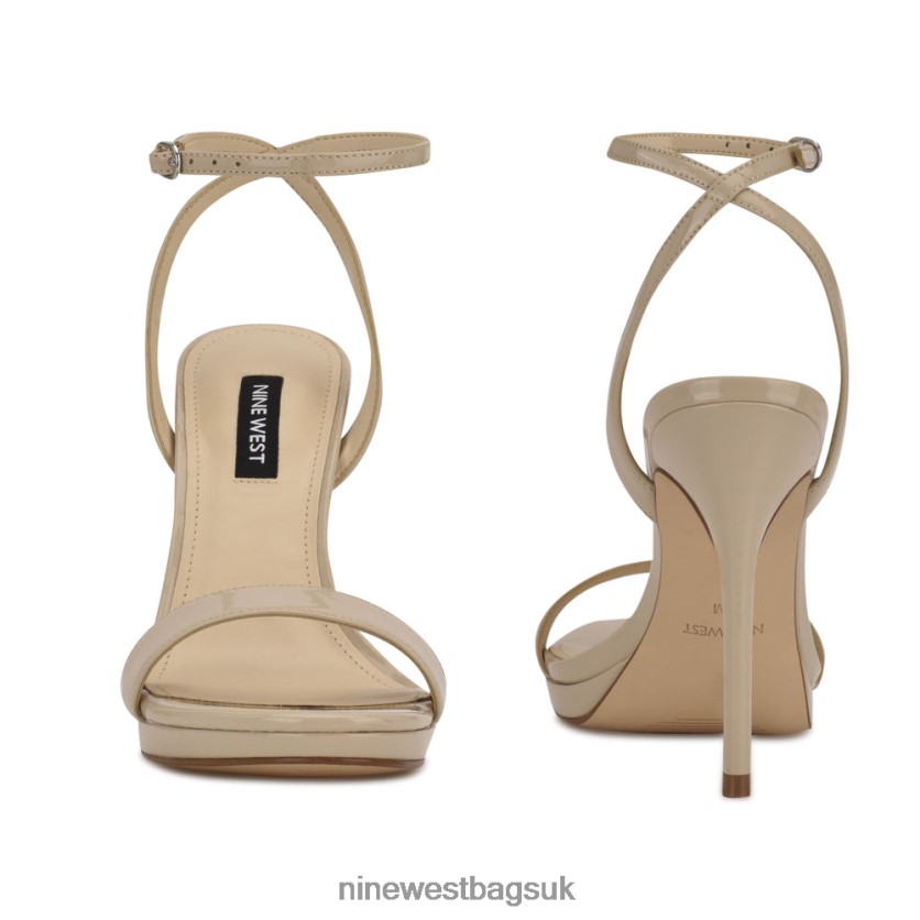 Nine West Loola Ankle Strap Sandals RFX40B2390 - Nine West Sandals UK Light Natural